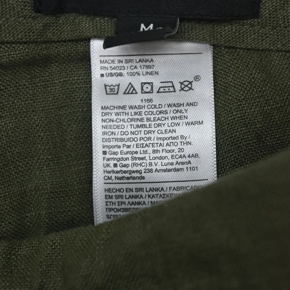 Banana Republic Mx32 Green 100% Linen 816804 Castello Linen Drawstring Pants